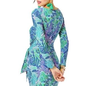 NWT Lilly Pulitzer Bryson Long Sleeve Dress in Holiday in the Sun